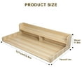 thumbnail image 6 of Dbuoem Washer Dryer Countertop with 2-Tier Shelf,54 inchW x 27.5 inchD Wooden Laundry Countertop Cover with 2.75 inchH Guard,Non-slip Laundry Topper Over Washer Dryer, 6 of 8
