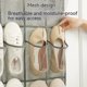 thumbnail image 3 of Organizador de zapatos para colocar sobre la puerta, 24 bolsillos, zapatero colgante con bolsillos de malla para guardar zapatos, toallas, refrigerios, juguetes, armario, despensa, 3 of 5