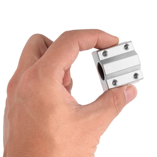 Bewinner Rodillo de Deslizamiento de Bloque de Deslizamiento de Impresora 3D, 4pcs SCS8UU 8 mm / 0.315in Rodamiento de Bola de Movimiento Lineal Deslizador de Deslizamiento de buje para Impresora 3D Amonsee No