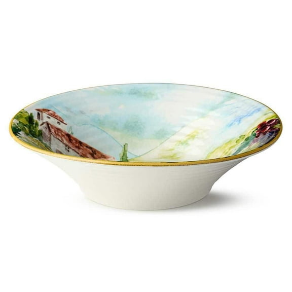 Tuscany 108 fl. oz. Assorted Colors Stoneware Pasta Bowl 13 in. x 3.25 in.