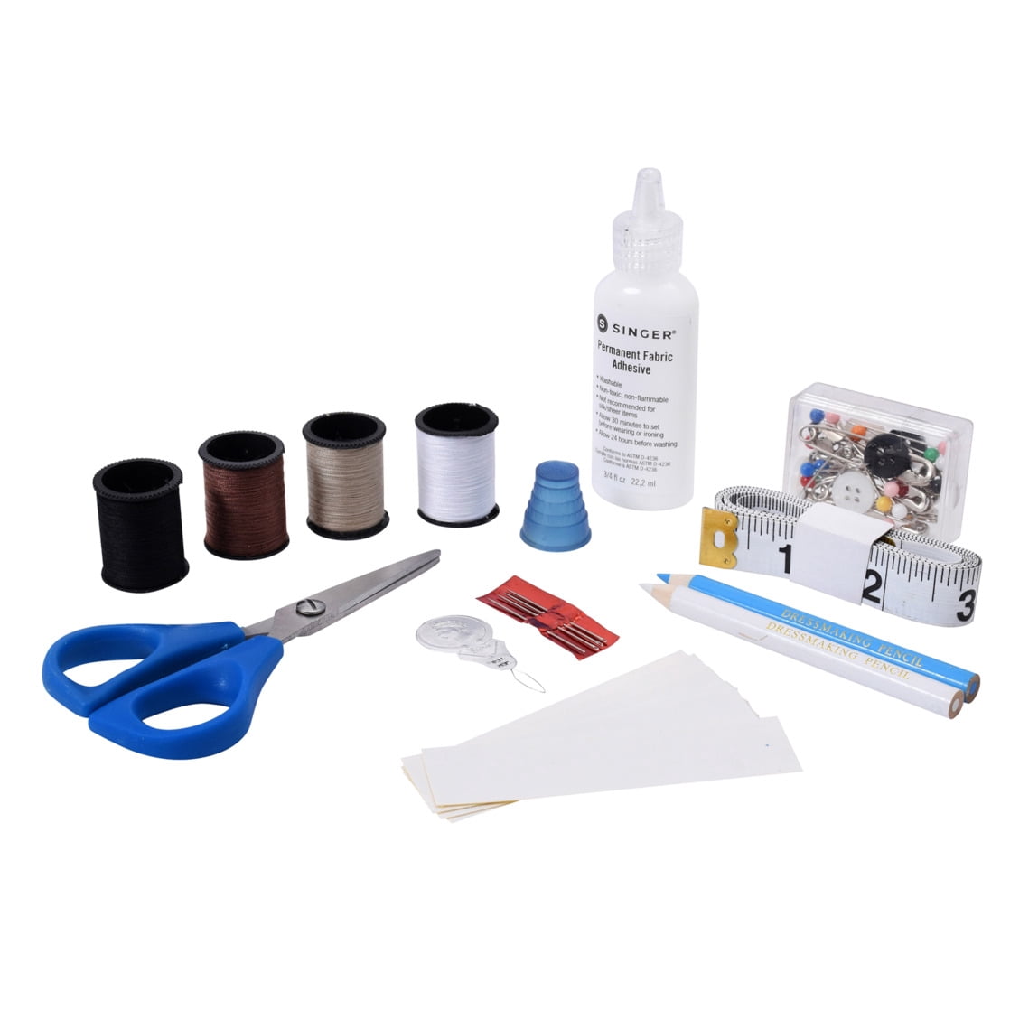 SINGER Survival Sew Kit with Storage Case, 64 pcs