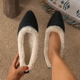 thumbnail image 5 of Viluyesy Womens Ballet Flats, Plush Lining Comfort Warm Pointed Toe 20 Winter Fashion Dressy Shoes Black US8.5, 5 of 8