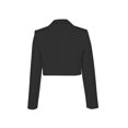 thumbnail image 6 of Adrianna Papell Women's Notched Collar One Button Long Sleeve Jacket Black Size 12, 6 of 12