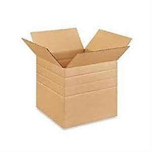 The Packaging Wholesalers Corrugated Kraft Box 12" x 12" x 18" - 25/Bundle 500/Bale BS121218MD