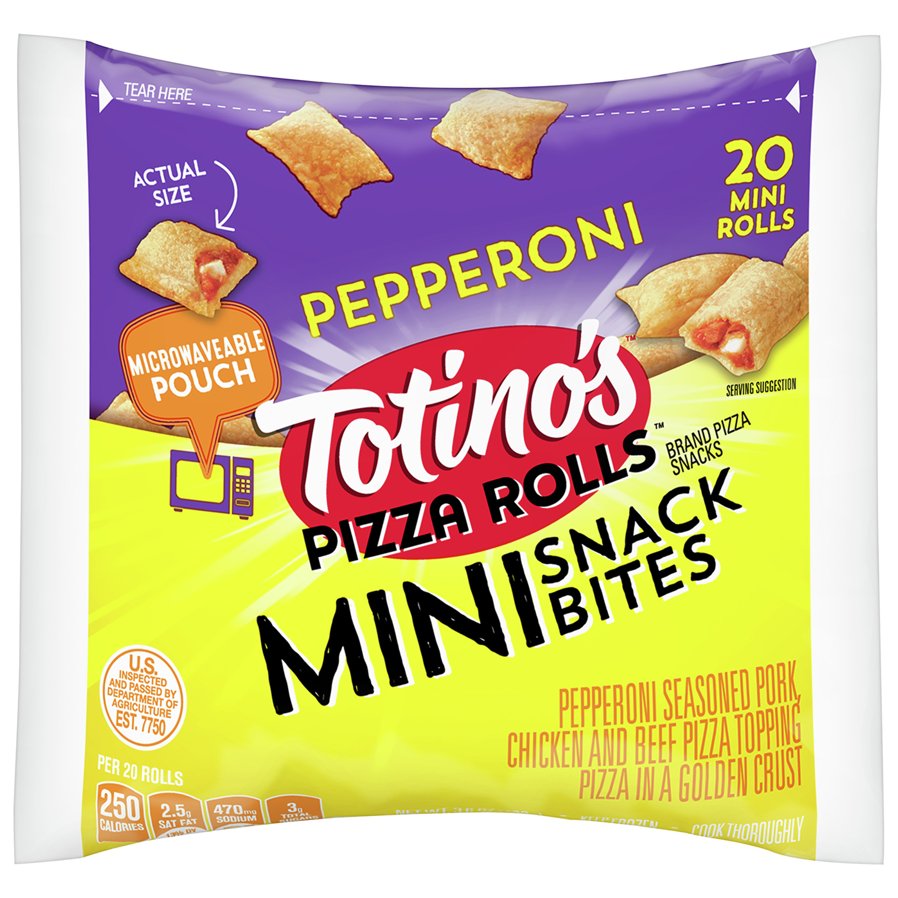 Totino S Pizza Rolls Mini Pepperoni Rolls 3 6 Oz Bag Walmart Inventory Checker Brickseek