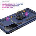 thumbnail image 7 of TechCircle Samsung Galaxy S21+ Case, Ring Holder Kickstand Magnetic Hybrid Rugged Shockproof Cover, Blue, 7 of 7