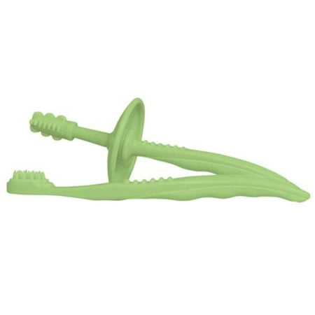 2 Piece My First Toothbrush Set, Sage (Discontinued by Manufacturer), Keep teething gums clean and help baby's new teeth come in By green