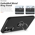 thumbnail image 2 of Shockproof Case for Samsung S23 Plus/S23+ 5G, [Embedded Finger Ring] Military Grade Phone Case Cover with Reinforced Metal Stand Kickstand [Support Magnetic Car Holder] for S23+, Black, 2 of 7