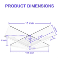 thumbnail image 4 of Transparent Clear Acrylic Book Holder Reading Stand for Open and Closed Books, Magazines, Textbooks Reading Stand, 4 of 5