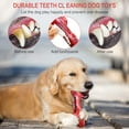 thumbnail image 4 of Dog Chew Toys for Aggressive Chewers, Rubber Dog Bones Chew Toys, Interactive Puzzle Dog Toys for Large Medium Small Dogs, Tough Dog Teeth Cleaning Toothbrush Toy (Medium), 4 of 7