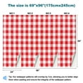 thumbnail image 3 of Peel and Stick Wallpaper Canvas tablecloth checked red white texture mediterranean Modern Art Wall Mural Decor Self Adhesive and Removable 69in x 98in, 3 of 6