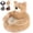 Khaki, variant on Teddy Bear Dog Bed with Arms,Teddy Bear Bed for Dogs, Cozy Fluffy Washable Cuddler Bed with Anti-Slip Bottom, Puppy Bed for Indoor Cats & Small Dogs