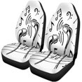thumbnail image 1 of Juego de 2 fundas para asientos de coche ABPHQTO Dibujo de garabato protector universal, 1 of 4