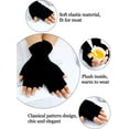 thumbnail image 3 of 4Pairs Fingerless Gloves for Women Half Finger Typing Gloves with Long Wrist Cuff Winter Knit Fingerless Mittens for Women, 3 of 5