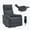 Grey, variant on HSUNNS Manual Recliner Chair with Heat Therapy and Massage Function, 360° Swivel Rocker Recliner Chair for Bedroom Home Theater, Grey
