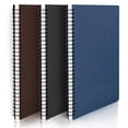 thumbnail image 1 of Diario espiral EUSOAR B5, 3 cuadernos escritura viaje, tapa dura, 7.3"x10.2", 120 páginas, forrados, diario asignatura estudiantes universidad, 1 of 3