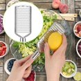 thumbnail image 5 of Handheld Cheese Grater, Cheese Zester Stainless Steel, Lemon Zester, Food Zester Grater Slicer, 5 of 5