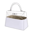 thumbnail image 2 of Organizador de bolsos liviano DGAZ para bolso Evelyne de Hermes, interior de bolso de seda y papel dupint para bolsos de lujo, 2 of 5