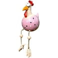 thumbnail image 1 of Figura decorativa de pollo, adorno de cerámica para jardín con forma de pollo, figura decorativa de animal de Hilde para manualidades decorativas para el hogar, 1 of 3