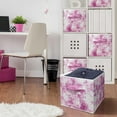 thumbnail image 4 of Sorbus Cube Storage Bins Cube Foldable Fabric Basket Bin Box Shelves Cubby Cloth Organizer - Great for Kids Nursery Closet Shelf, Playroom, Home Organization, 4-Pack (Tie-Dye Pink), 4 of 8