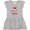 AC-Heather Grey, variant on Inktastic Santa Jaws Cute Christmas Shark in Santa Hat Gift Baby Girl Dress