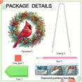 thumbnail image 4 of Acrílico Forma Especial Corona Navidad Cardenal Diamante Pintura Arte Colgantes, 4 of 7