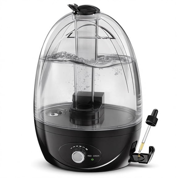 NFTIGB Cool Mist Humidifier for Bedroom, Quiet Ultrasonic Humidifier with 3L Water Tank and Adjustable Mist Output, Black
