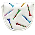 thumbnail image 1 of Magnetic Closure Golf Head Cover Portable Golf Putter Cover White, 1 of 5