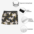 thumbnail image 3 of Fuzoiu Lilies Flowers Print Men's Ultra Breathable Underwear,No Riding Up Boxer Briefs with ComfortFlexible Waistband-Small, 3 of 5