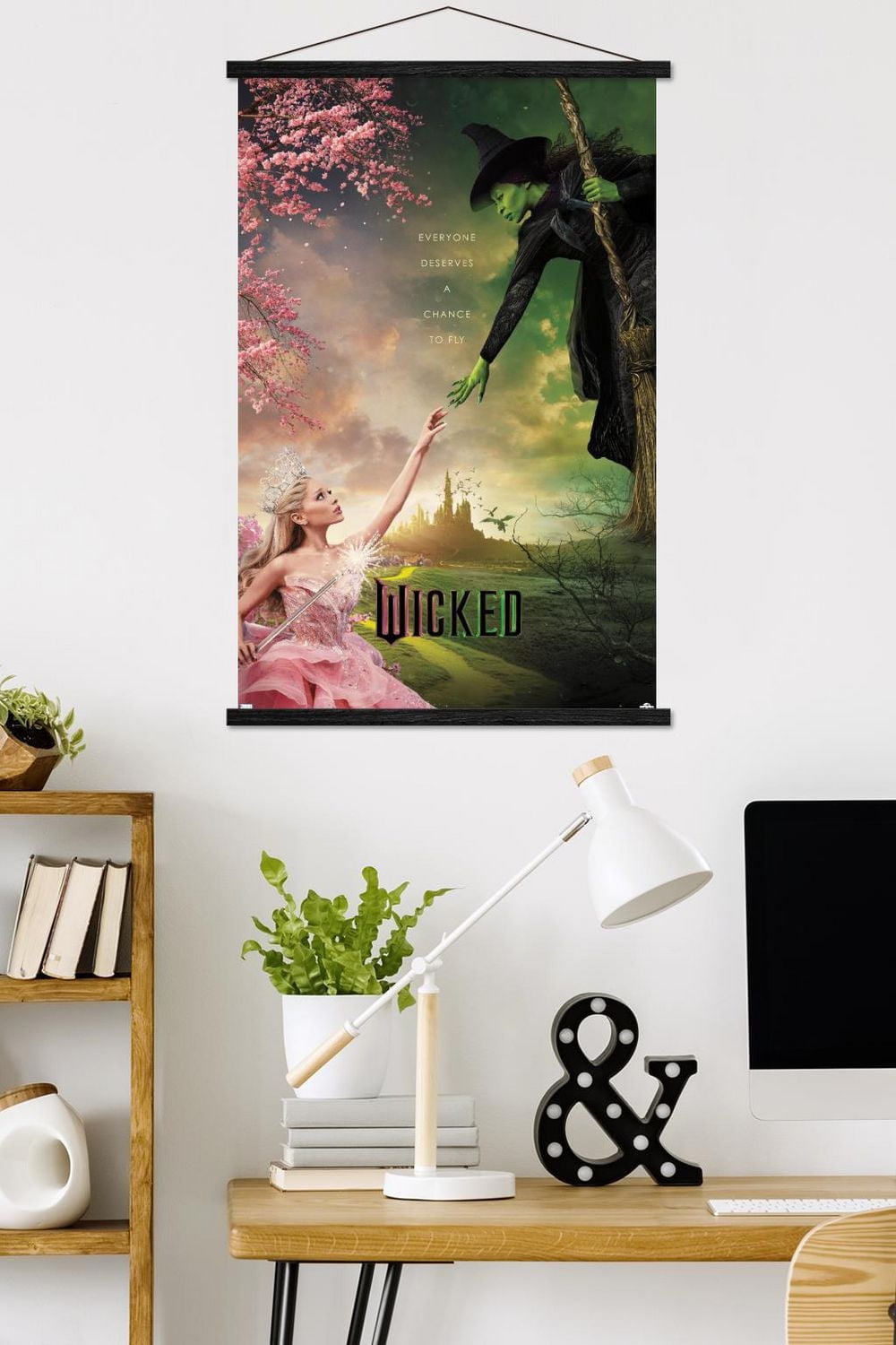 Wicked - One Sheet Wall Poster with Magnetic Frame, 22.375" x 34"