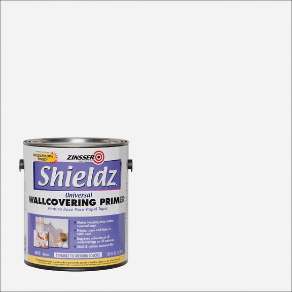 Zinsser Shieldz White Wallpaper Primer Paint Primer, 1 Gal