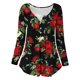 thumbnail image 5 of Camisas Para Mujer, Camisetas de Gran Tamaño, Camiseta de Moda Informal de Manga Larga, Jersey Fruncido Con Cuello Redondo Estampado, Blusa, Tops Odeerbi  ODB135994, 5 of 6