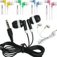 thumbnail image 2 of FURNIX Earbuds with 3.5 mm Headphone Plug,Earbuds Headphones,Wholesale Disposable Earphones,Wired Earphones,Noise Cancelling Headphones Wireless Headphones Colorful For Mobile And Tablet Yellow, 2 of 9