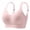 Pink, variant on Wireless Bra for Women, Full Coverage Supportive Bra Seamless Push Up Breathable Bra Bust Shaping Wirefree Bra Criss Cross Back Seamless Push Up Daily Beach Wear, Purple L