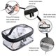 thumbnail image 3 of Xiao Hua Bolsa de maquillaje transparente, 2 piezas, bolsa de cosméticos portátil, bolsa de aseo transparente con asa y cremallera, bolsa de almacenamiento de viaje impermeable, 3 of 5