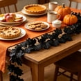thumbnail image 5 of Kdkad Halloween Black Maple Leaf Vines, Artificial Fall Garland, Flexible Foliage Hanging Vines, Halloween Decorations for Porch, Fireplace, Railing, Table, Halloween Party Decor, 39In, 5 of 7