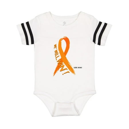 

Inktastic We Will Win Against Leukemia Ribbon Gift Baby Boy or Baby Girl Bodysuit