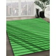 thumbnail image 3 of Ahgly Company Machine Washable Indoor Square Transitional Green Area Rugs, 7' Square, 3 of 7
