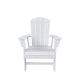 thumbnail image 4 of WestinTrends Malibu Adirondack Patio Dining Chairs, All-Weather Poly Lumber, Ergonomic Seat, 330-lb Capacity (Set of Two), White, 4 of 11
