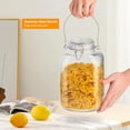 thumbnail image 2 of Panzexin 2-Pack 1Gal Glass Storage Jars - Airtight w/Lids & Labels for Flour, Coffee, Canning, 2 of 9
