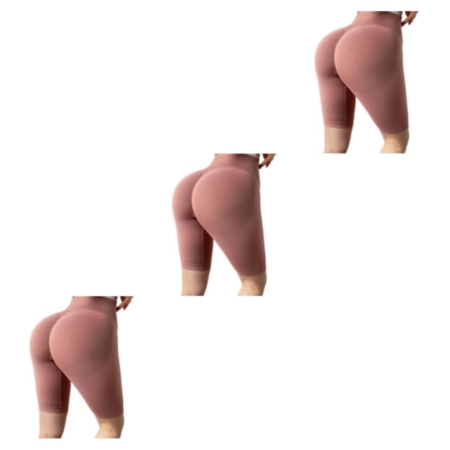 Sonducket Gimnasio en casa Mujeres Pantalones cortos Niñas Ciclismo Entrenamiento Cintura alta Levantamiento de glúteos Deportes Pantalones Type1 NO1