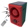 thumbnail image 1 of Outdoor Solar Motion Sensor Alarm With Remote Control, 130db Sound Light Alarm Siren Sound Alarm Se, 1 of 5