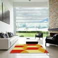thumbnail image 7 of Ahgly Company Machine Washable Indoor Rectangle Transitional Bold Yellow Area Rugs, 3' x 5', 7 of 7