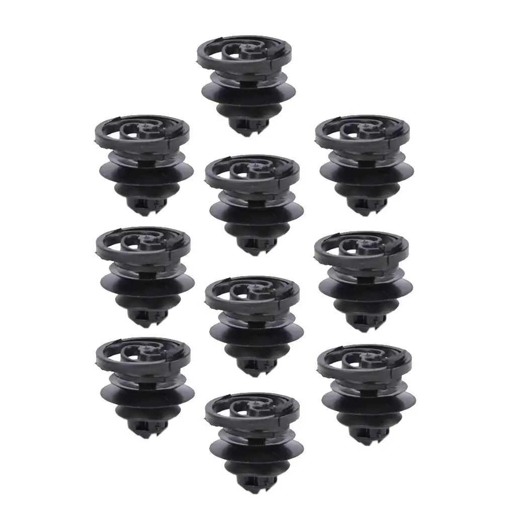 50 Clips De Fixation Panneau Porte Voiture - Vert, 9mm, Compatible Skoda Fabia Octavia - 7
