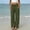 Army Green, variant on PWPSG Women's Elastic Waist Button Decor Draped Wide Leg Pants, Breathable Comfort Trousers for Daily Commute & Office Casual Outfits Beige S