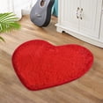 thumbnail image 6 of Openpig Valentine's Day Heart Rug Valentine Heart Shaped Door Mat Red Heart Mat Soft Fluffy Heart Area Rug for Home Living Room Bedroom Kitchen Decor, 6 of 8
