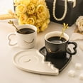 thumbnail image 2 of DELARLOCHEF Smile pattern mug, Black and white, Mr and Mrs Gift, 2 of 11