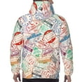 thumbnail image 5 of Bingfone Passport Stamp Men'S Drawstring Hoodie Long Sleeve Pocket Sweatshirts-Medium, 5 of 9