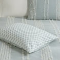 thumbnail image 4 of INK+IVY Kara 3 Piece Full/Queen Cotton Jacquard Duvet Cover Set Aqua, 4 of 6