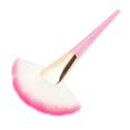 thumbnail image 2 of Brocha de maquillaje en forma de abanico individual, herramienta de belleza para base de cabello suave de gran tamaño, colorete, 2 of 8